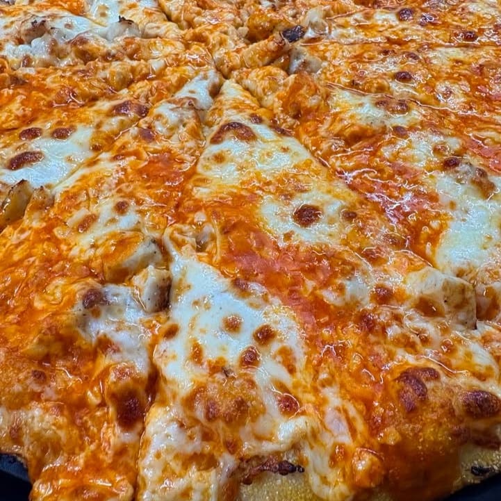 Buffalo Chicken Pizza*.