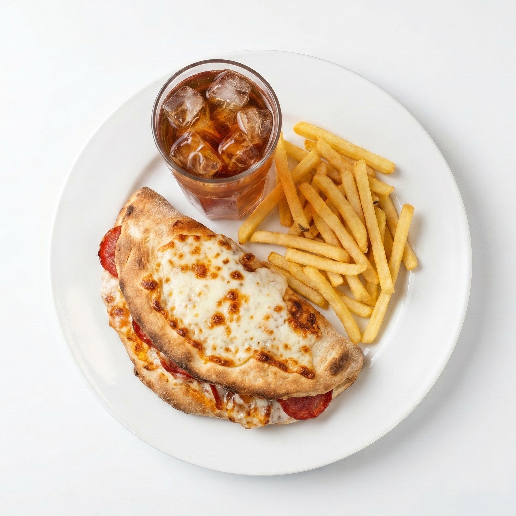 4 Item Pizza Grinder & Fries Combo.
